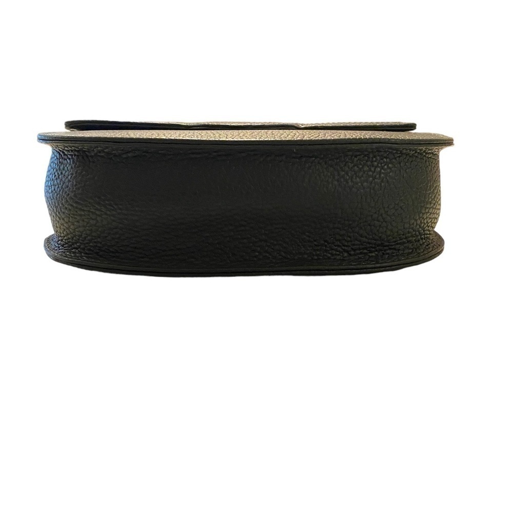 Corder London Dark Hunter Green Pebbled Leather Saddle Shoulder Bag - Picture 4 of 6